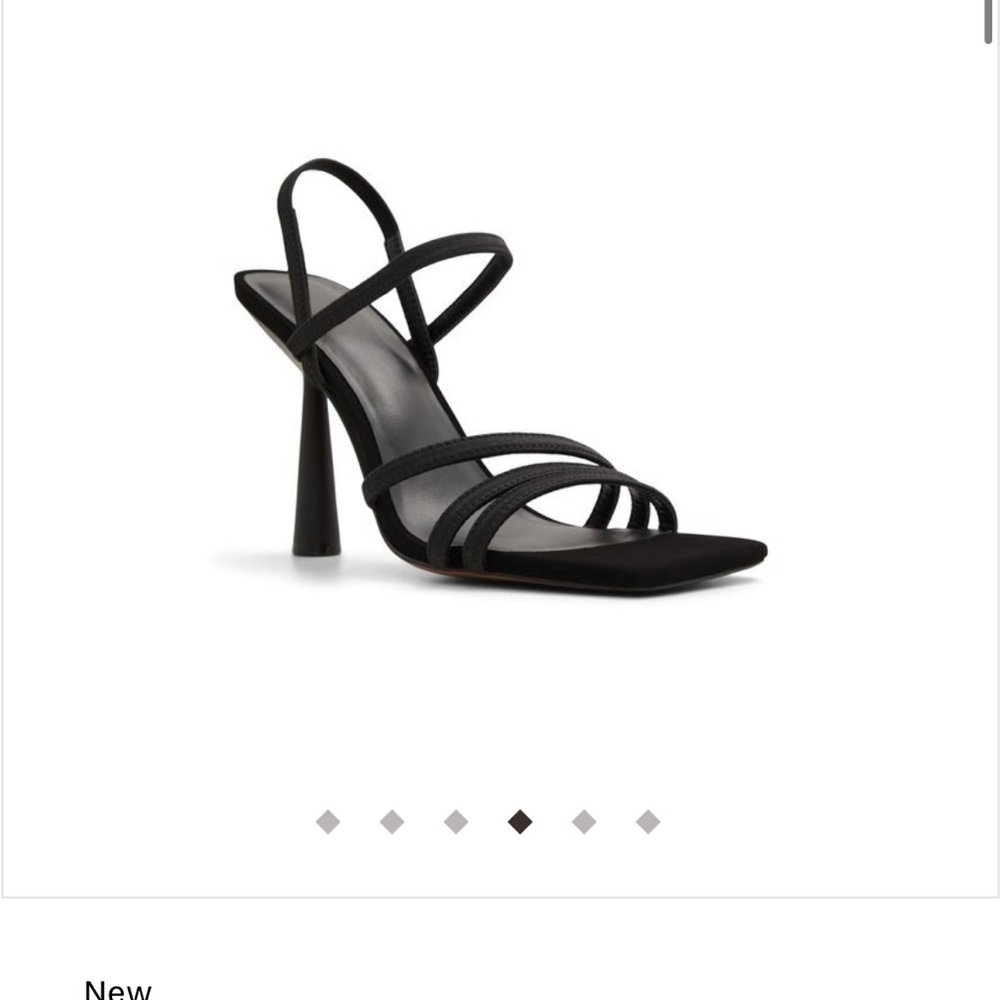 Black strappy heels